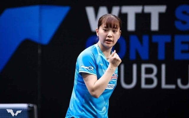 長﨑美柚、20位に急上昇のサウスポーに公式賛辞「23歳にとって大きな節目」　圧巻の中国3連破に“Wみゆう”対決制し存在感