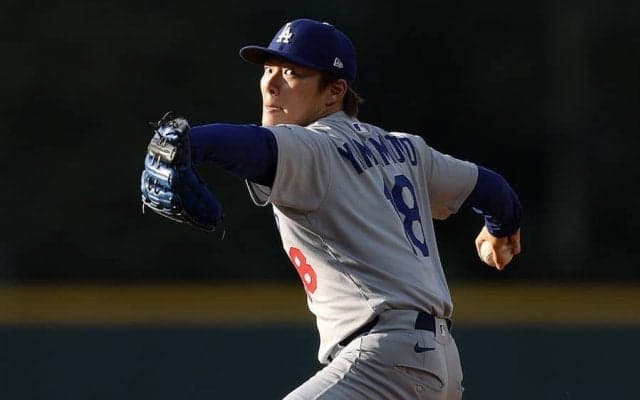 山本由伸、5回無失点の快投も56球で降板　豪雨で90分中断が影響か…7勝目の権利