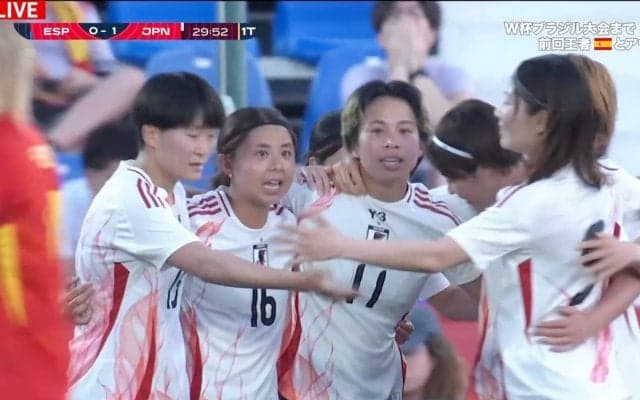 なでしこジャパン、W杯女王スペインに1ー3逆転負け　田中美南のゴラッソで先制も国際親善試合3連敗