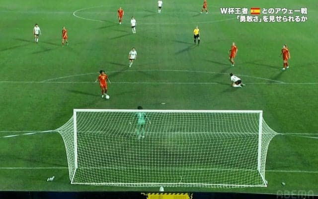 「ファウルじゃない？」なでしこジャパン、“疑惑の判定”から失点…「蹴られた」「VARがあれば…」谷川萌々子が転倒も笛なし→SNS騒然