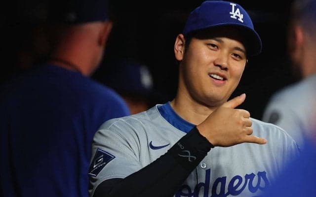 二刀流・大谷翔平、MLB自己最速約164キロをマーク！今季3度目の実戦は豪速球で圧倒　2回を投げ打者7人に1安打1四球