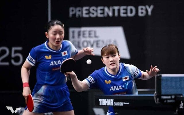 17歳張本美和、21歳大藤沙月の次世代ペアが「効果的な化学反応を形成」　両者の“補完性”に中国メディアも注目「安定さを維持」