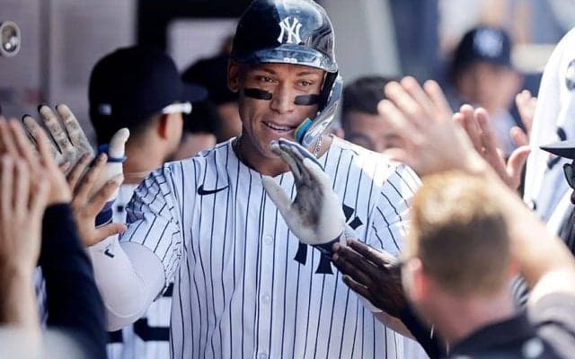 ジャッジが1試合2発、5年連続の30本塁打達成　大谷を抜き去る…白熱する“キング”争い