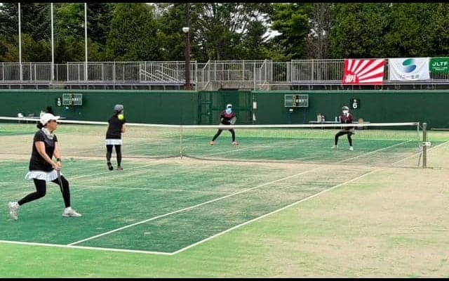 ソニー生命レディーステニス青森大会が開幕　35ペアが熱戦