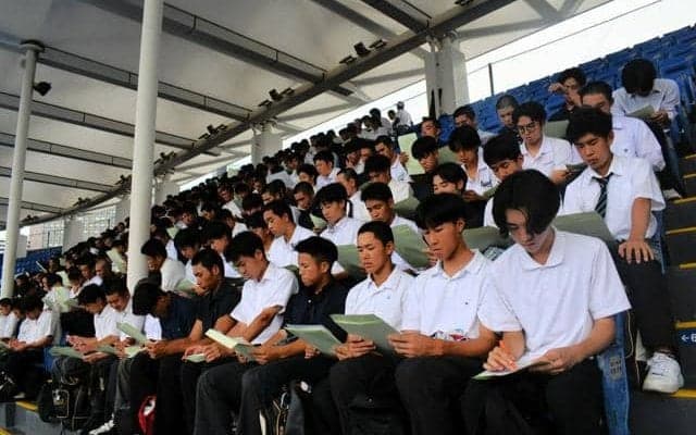 開幕前に主将会議、神宮球場で　全国高校野球東・西東京大会