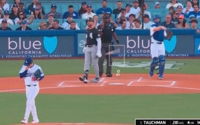 なんだこれは…？ 山本由伸に“打者が混乱”「どんな表情」 分からないまま“空振り三振”→“呆然”リアクション「なぜ当たらないんだ」