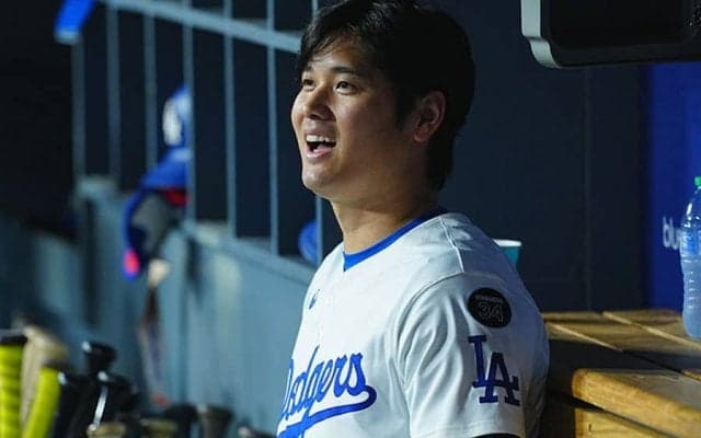ド軍戦を観戦した大谷翔平の“旧友”　家族と共に満喫…SNSで報告「来てる！」
