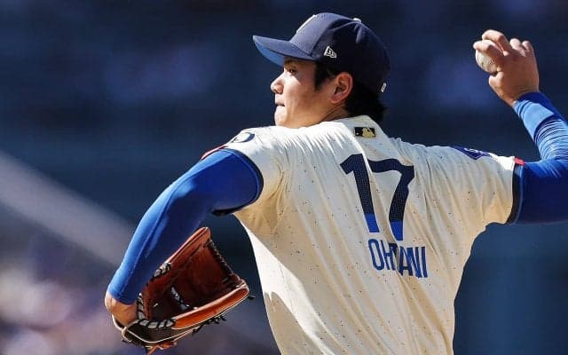 二刀流・大谷翔平、初のバースデーマウンドは圧巻の3者連続奪三振！　2回3K無失点　打者では3試合ぶり安打　ドジャースは痛恨連敗