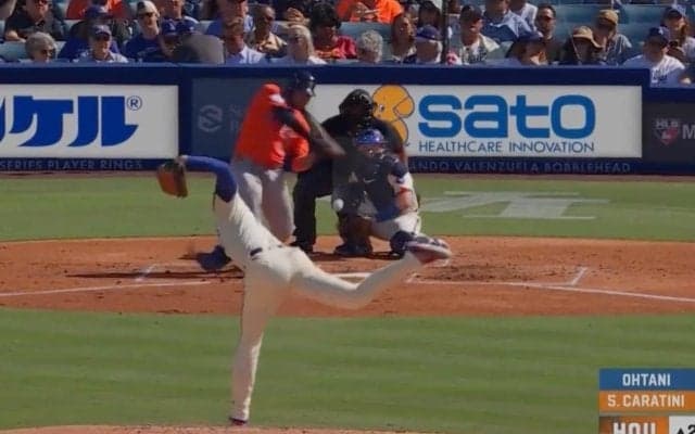 もはや暴力！ 大谷翔平、魔球が“衝撃変化”「反則だろ」「エグすぎる」 打者の手元から急激に曲がり落ちる… ファン騒然