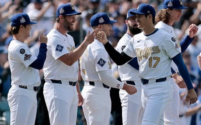 ド軍試合中に判明した70年ぶりの快挙　大谷翔平らが刻む“スター軍団”の証