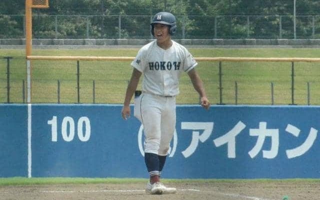 縁の下の力もち、三塁コーチとして「得点」　鉾田二の大越遥真選手