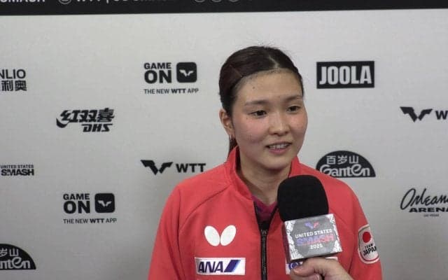 橋本帆乃香 「自分のいい流れにできた」カットマン対決を制して初戦突破【卓球 USスマッシュ】