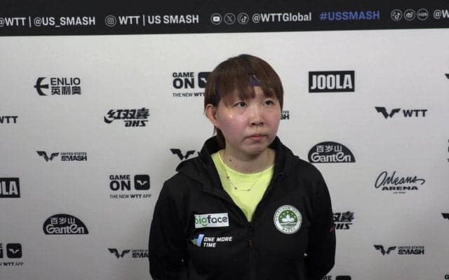 初戦突破の元世界1位・朱雨玲「アメリカでの大会に出場するのは今回が初めて」｜USスマッシュ2025
