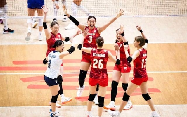 女子日本代表　千葉大会初戦でフランスにストレート勝ち