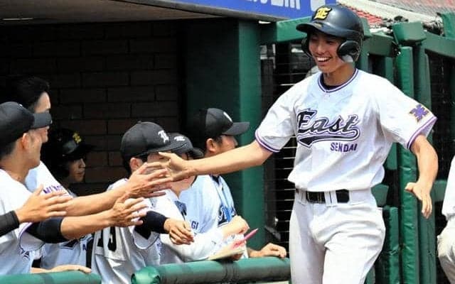 「絶対自分がかえす」先制の適時打　大会初打点の仙台東・石浜選手