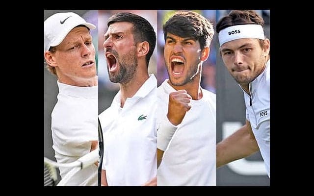  ウィンブルドン 男子4強出揃う 