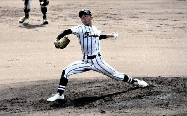 父の声援に勇気をもらい、投げきった　船橋北の飯田猛士投手