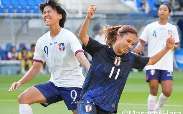 なでしこ｢キャプテン｣他のゴールで快勝、エヴァートン移籍｢美人DF｣が鉄壁の守り！日本から帰化｢タイペイ10番｣も躍動！オウンゴールを誘発した｢14番｣！