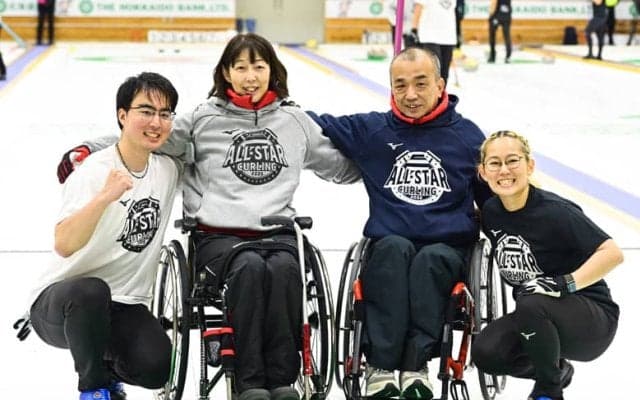 日本初のオールスターカーリングで車いすカーリングを全力アピール！