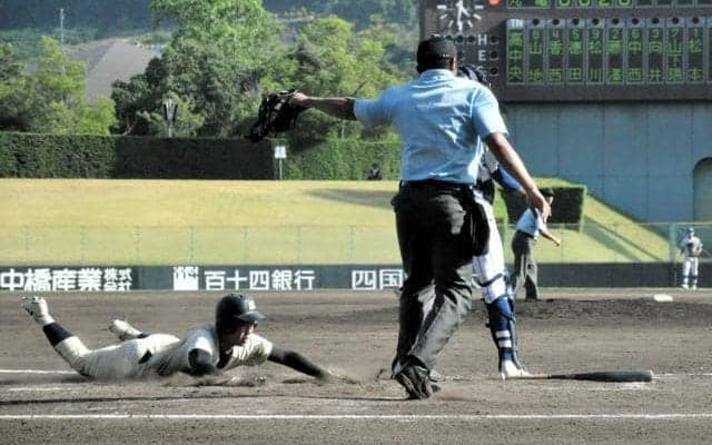 「来年はノーミスの守備で勝つ野球をしたい」　高松中央の藤沢選手