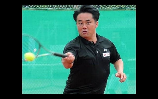  杉村太蔵 45歳以上ダブルスで準V 