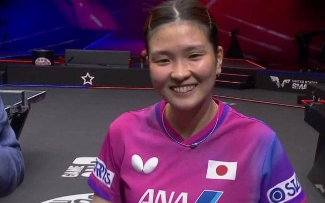 世界4位にストレート勝利の橋本帆乃香「自分が持っているものを出し切るつもりで試合に臨んだ」【卓球 USスマッシュ2025】