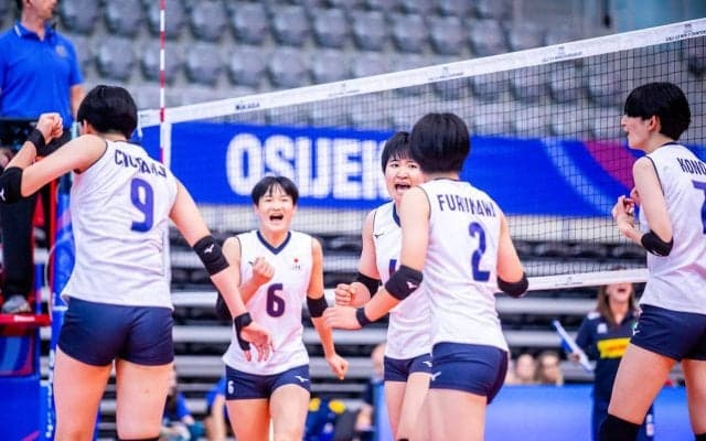 U19女子日本代表　イタリアにフルセットで惜敗し7-8位決定戦へ