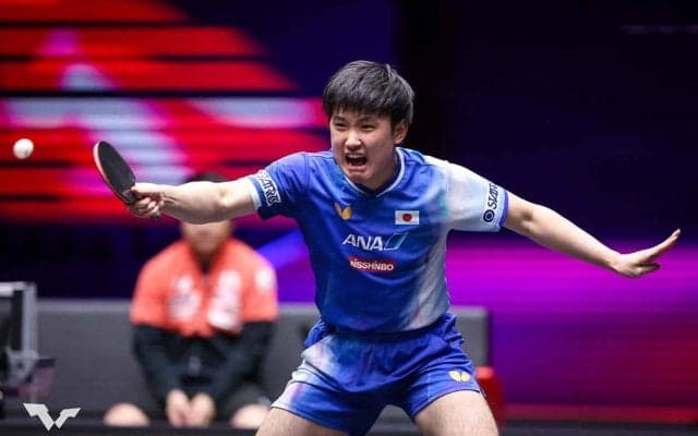 張本智和、エースがフルゲームで世界1位の中国勢撃破　林詩棟との激闘制し初の決勝進出＆優勝にも王手【卓球・USスマッシュ】