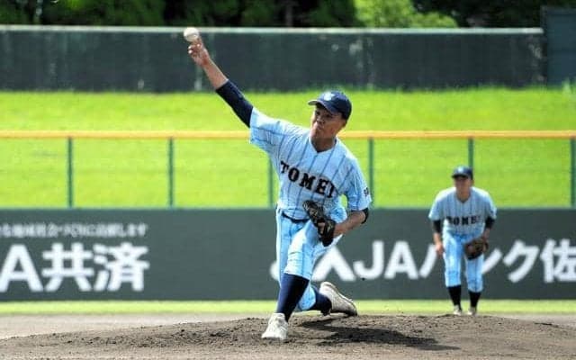 最後に届いた140キロ　東明館の溝部聖真投手、悔しさにも笑顔
