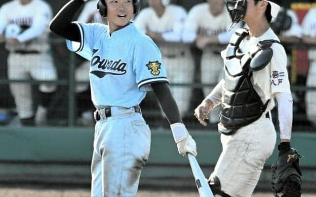 十和田工1番打者の馬場選手、5出塁　リードオフマンの役目果たす