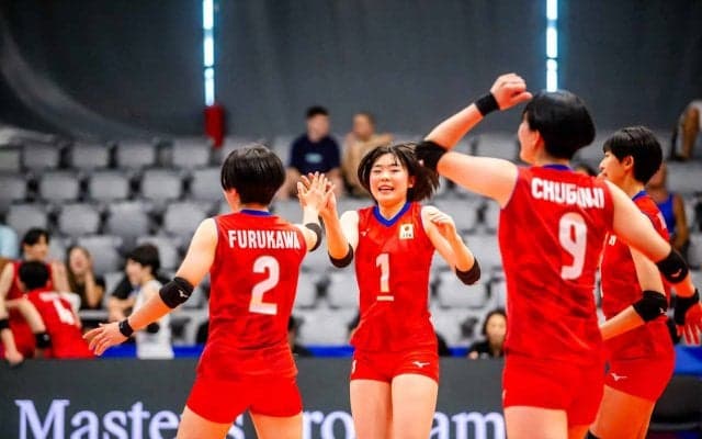 U19女子日本代表　7-8位決定戦はブラジルにストレート勝ち　世界選手権を7位で終了