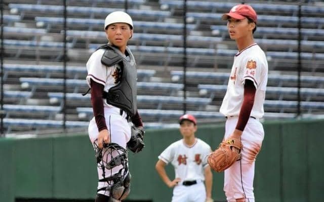 対馬の2年生バッテリー、入れ替わり支え合った　浜崎選手と扇選手