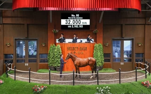 【セレクトセール2025】阿部雅英氏オーナー「これでシャンパンを開けられます(笑)」 ラビットランの2024を3.2億円で落札  　