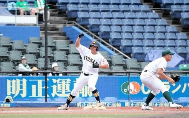 低く強い打球を意識、強豪から三塁打　流山南の田中選手