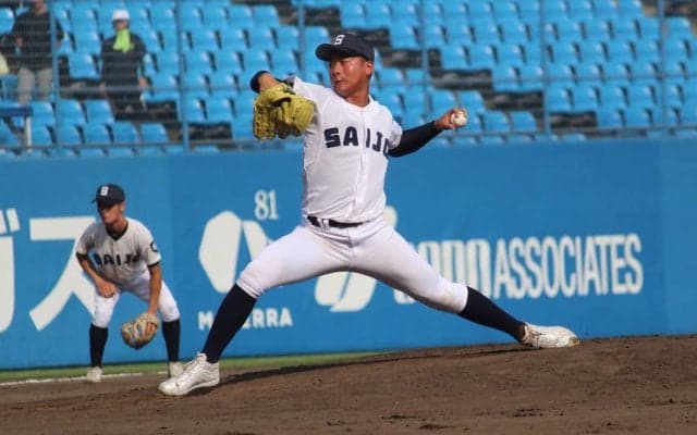 西条のプロ注目左腕が2安打無失点！NPBスカウトは得意のスライダーを評価「空振りが取れる」【愛媛】