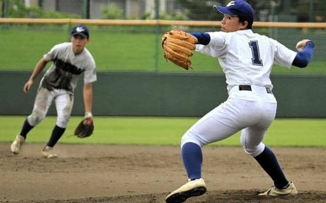 無言のエールに「グッときた」、直球で空振り三振　西和賀・米沢投手