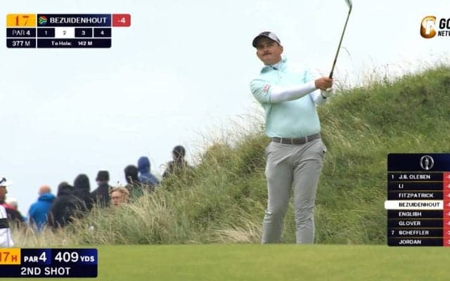 【動画】クリスティアン・ベズーデンハウトが首位発進　12番では約8mを沈めてイーグル