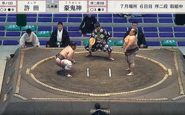 負けた力士が「なんてこった！」強すぎる序ノ口力士に「そんなに差があるのかw」驚き