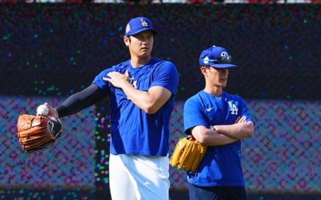 大谷翔平の前で“仁王立ち”「豪華なセキュリティ」　超新星がまさかの行動「いい子だなぁ」
