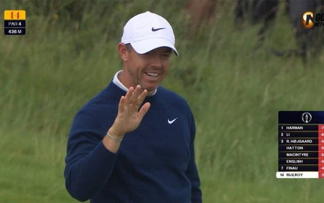 【動画】ローリー・マキロイ「69」、地元ファンの大声援を力に12位浮上