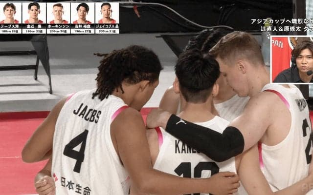 【バスケ男子日本代表】デンマーク戦のスターティング５を発表！ ホーキンソンやジェイコブス晶、復帰の吉井裕鷹など