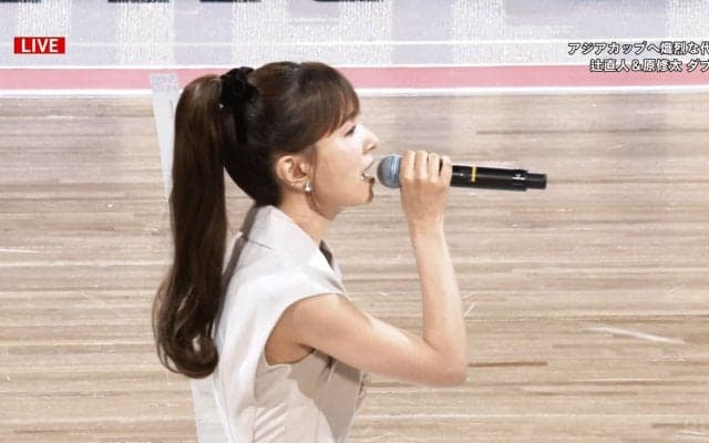 鳥肌級！ May J.の“美しすぎる国歌独唱”に絶賛続々！「伸びのあるすごく綺麗な声」「日本代表の歌姫」「最高」【バスケ男子代表】