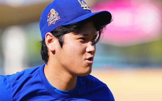 大谷翔平のことが「めっちゃ好きやん」　笑顔で駆け寄る201cm超新星…“胸熱”再会に感涙