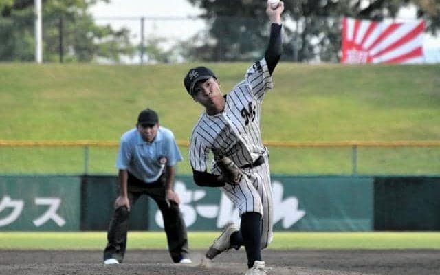 東北文教大山形城北の強力打線に果敢に勝負　村山産のエース奥山投手