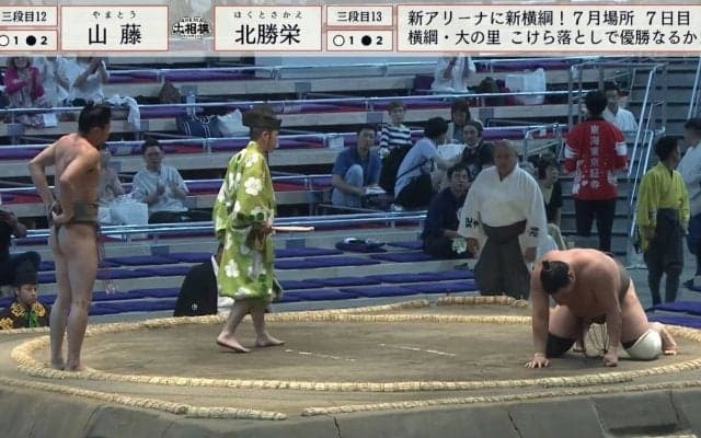 「さすがにすごすぎ」極細マッチョ力士の“一瞬の閃き”　館内がどよめいた妙技に驚きの声「あんな細身やのに」