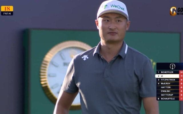 【動画】リ・ハオトンは4打差2位　中国男子初のメジャー優勝＆アジア勢初の全英制覇をかけ最終日へ