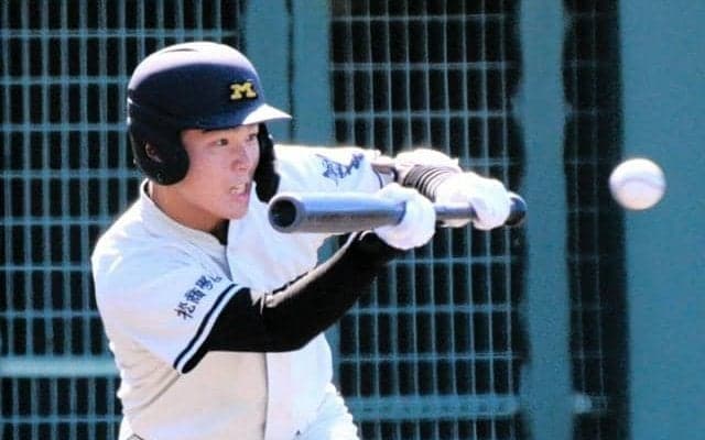 初回に初球スクイズ「小技は鍛えてきた」　松商学園・小林嶺太選手
