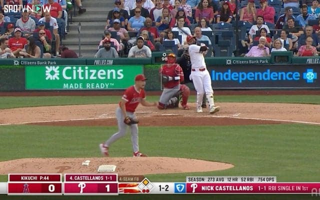 「くっそボール球だけど振っちゃってた」菊池雄星の158キロ豪速球をフ軍4番がマン振り→“唖然” 敵地沈黙の衝撃シーン