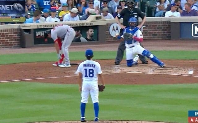 どうした…？  今永昇太、疑惑の判定に“ドン引き”「表情w」「動かない」思わず見せた“呆然”リアクションが話題に