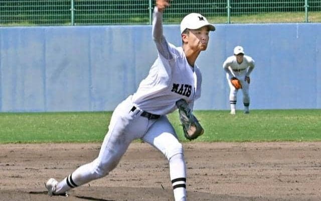 松山東の泉内佐工蔵投手が冷静な投球で完投　宇和島東「逆の展開も」